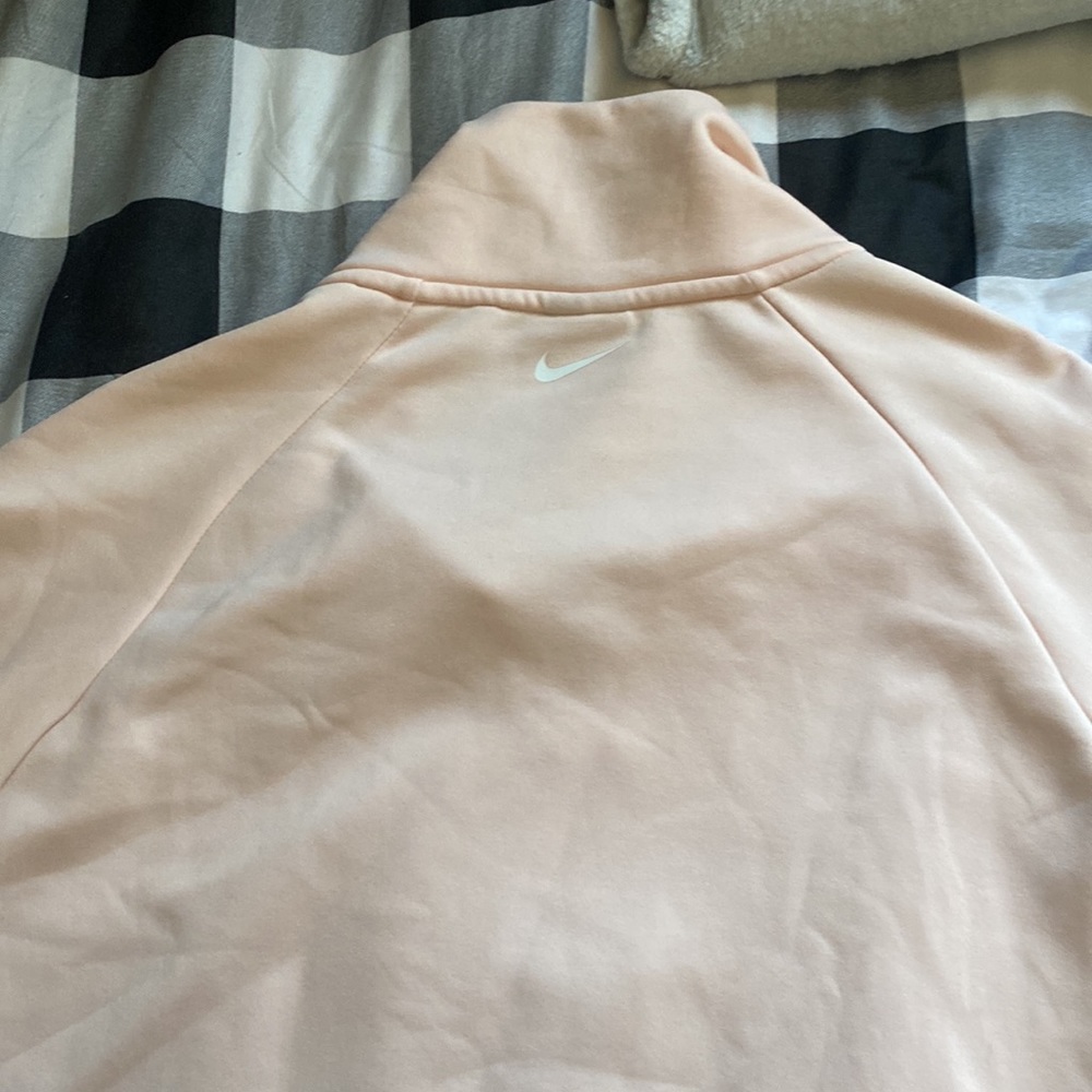 Light pink Nike fleece quarter zip - Picture 3 of 4